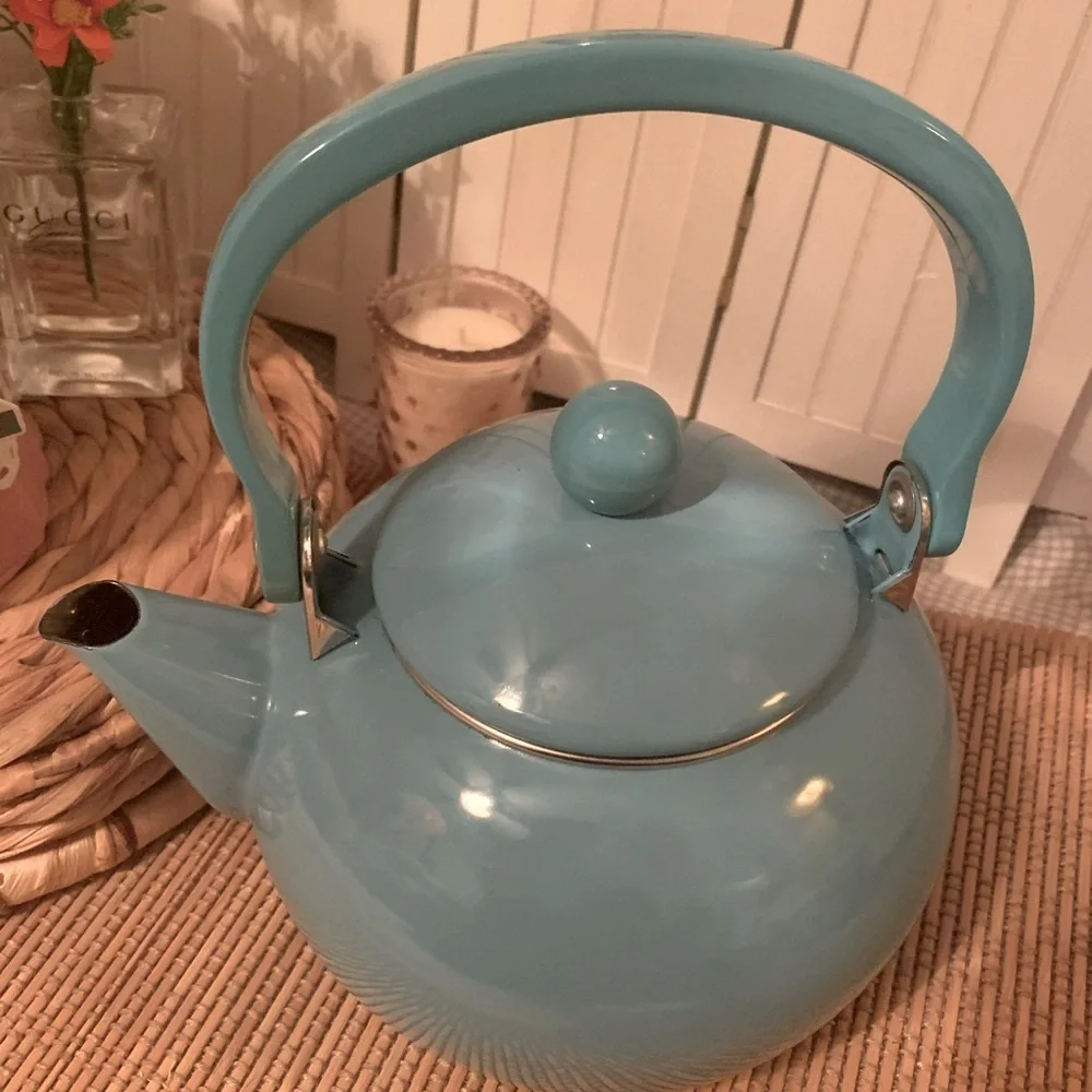 Turquoise Tea Kettle - Picture 8 of 11